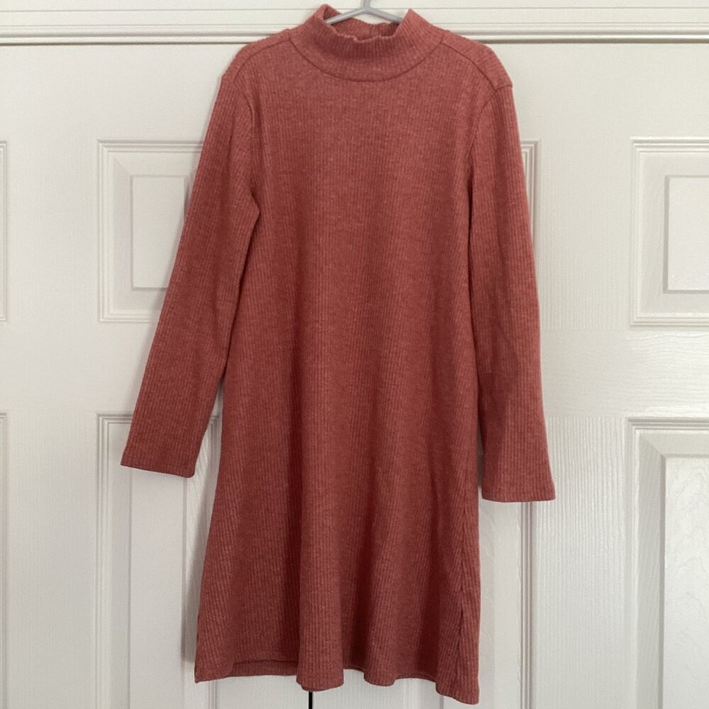 Old Navy Mock Turtleneck Ribbed Dress, Size M(8)